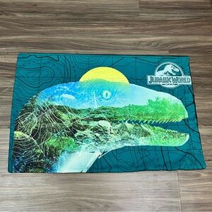 2015 Jurassic World Double Sided Dinosaur Pillowcase Velociraptor Triceratops